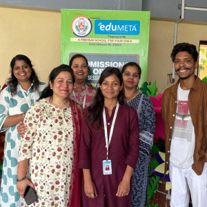 Children learning gardening during summer camp