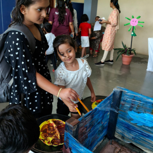 SVPS students participating in science experiments at camp